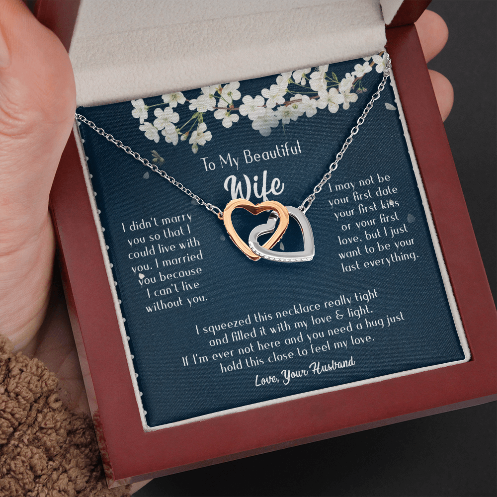 163D Necklace Gift To Beautiful Wife, Valentine Gift for Her, I Married Perfect Wife
