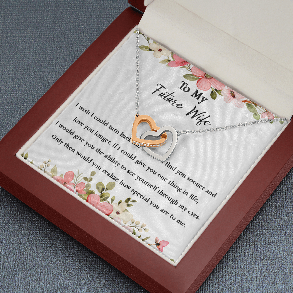 67D Necklace To My Future Wife/Girlfriend, Women Necklace for Her I LOVE YOU Forever
