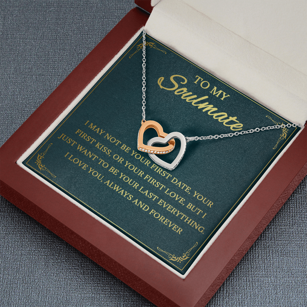 64D Necklace To My Soulmate, Love Gift for Her, Girlfriend Birthday from Husband