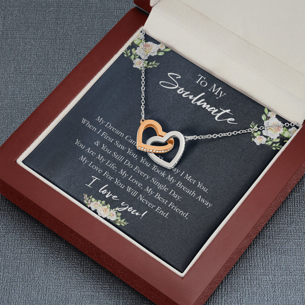 161D Necklace Gift To My Soulmate, Valentine Gift for Her, I Love You Every Day