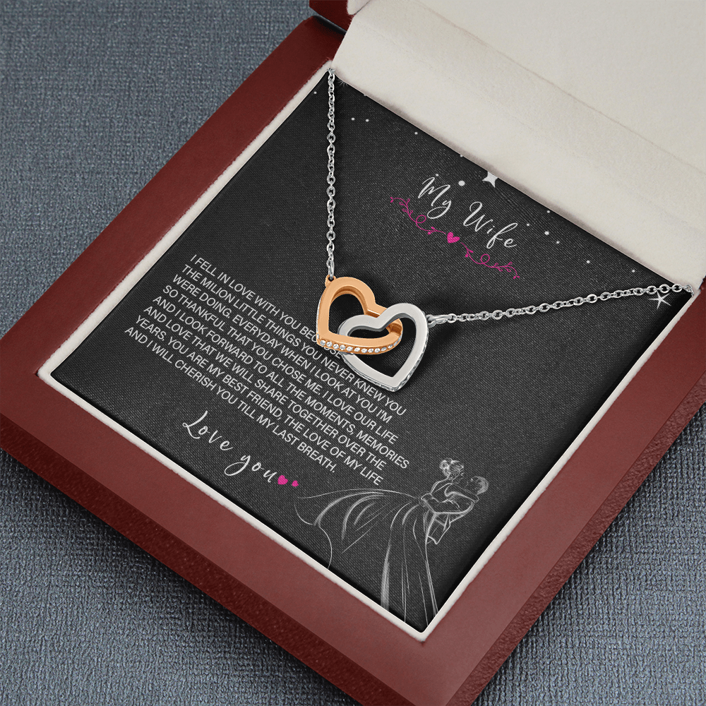 62D Love Necklace To My Wife, Gift for Her, Beautiful Wife Necklace From Husband