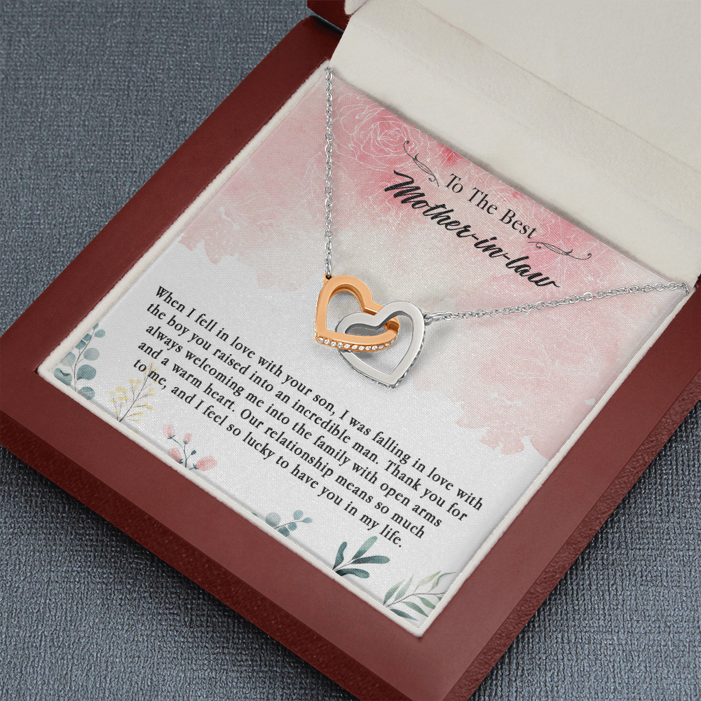 145D Necklace To The Best Mother In Law, Perfect Gift for Mom, Love You Mom Necklace