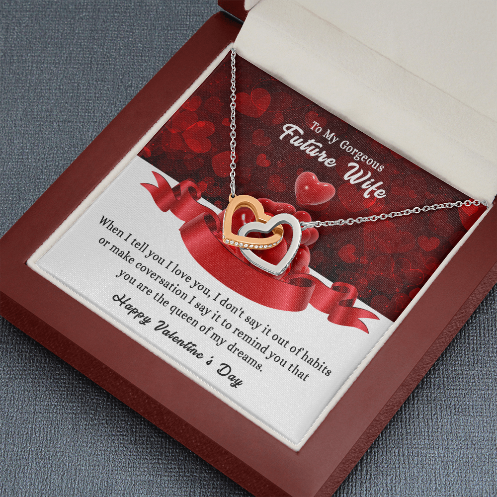 197D To my Gorgeous Future Wife Necklace, Happy Valentine's Day Gift, Women Necklace