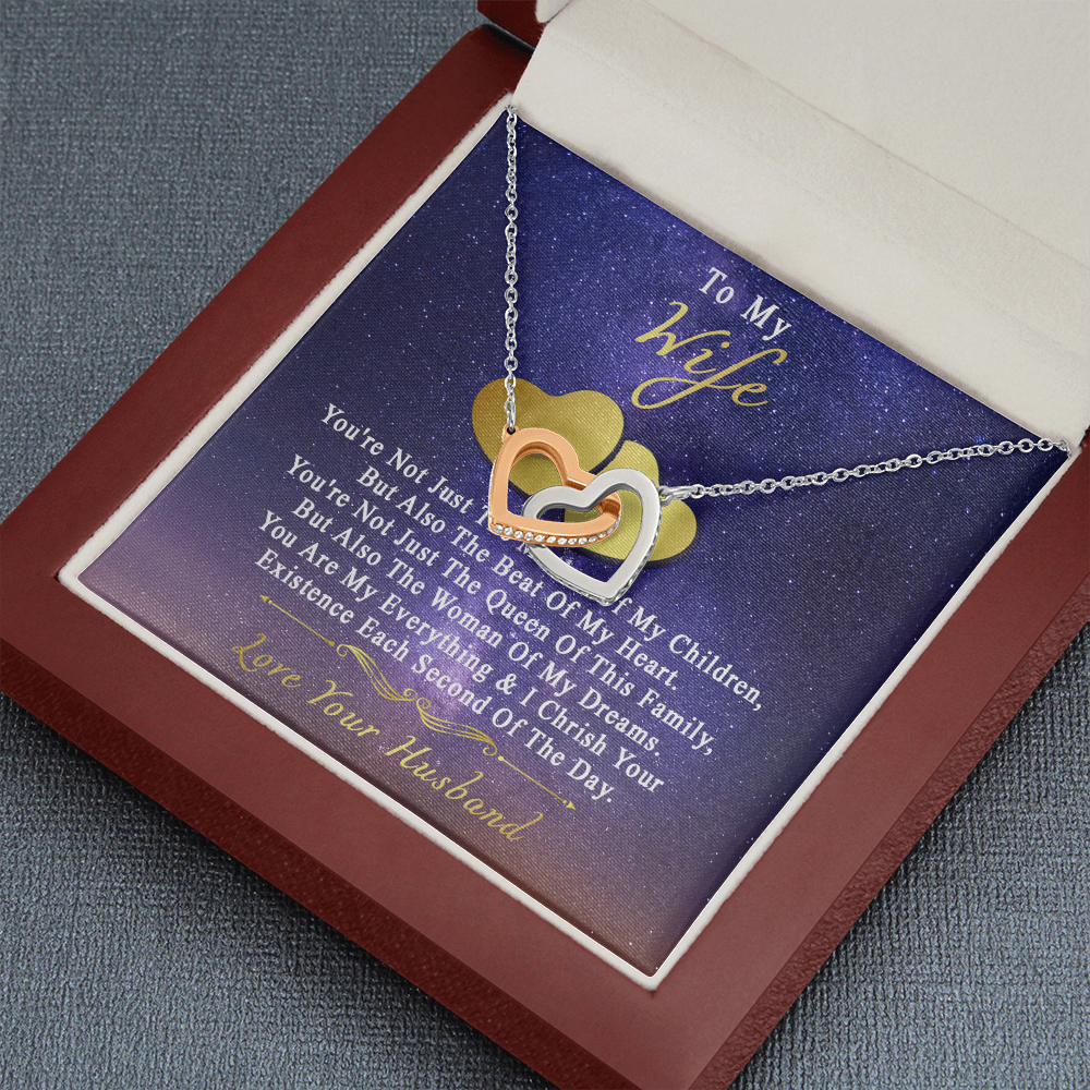 75D Necklace To My Wife, Perfect Gift for Her From Husband, I LOVE YOU Necklace Gift