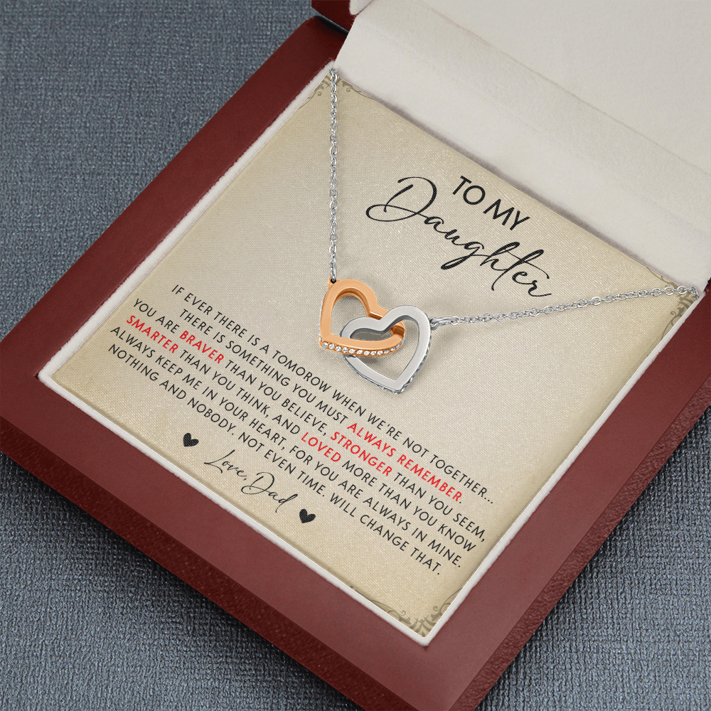 N349D To My Daughter Necklace, Daughter Father Necklace, Gift For Daughter From Dad