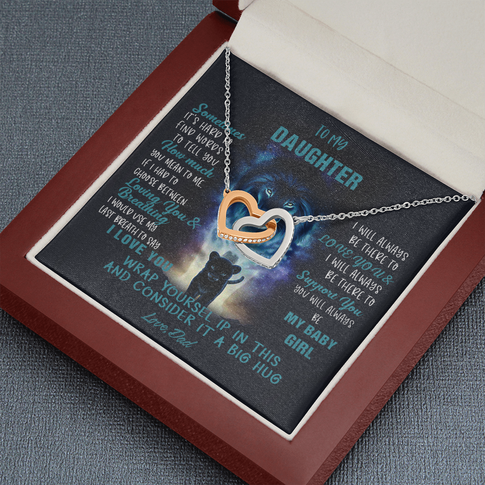 N350D To My Daughter Necklace, Daughter Father Necklace, Daughter Gift from Dad