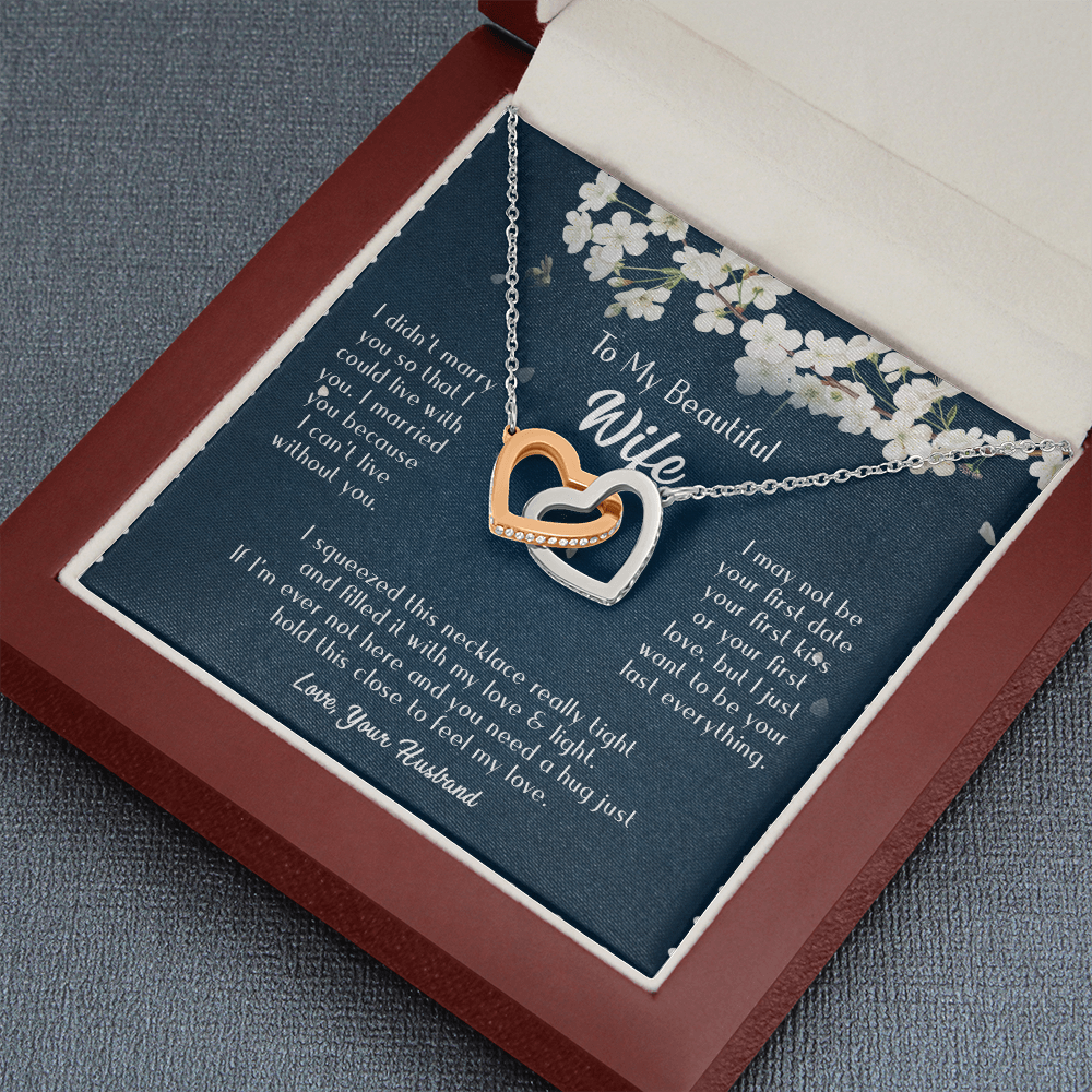 163D Necklace Gift To Beautiful Wife, Valentine Gift for Her, I Married Perfect Wife