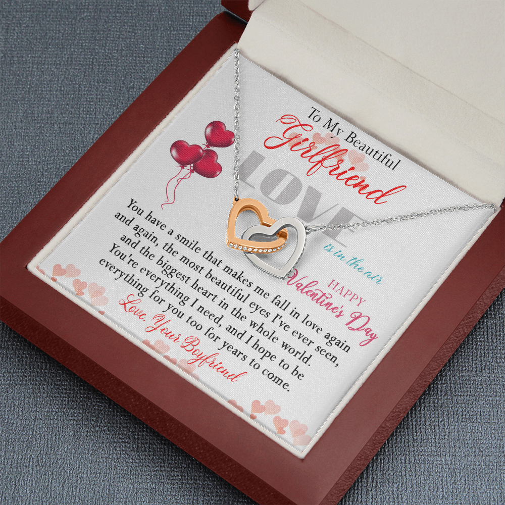186D Necklace To Beautiful Girlfriend, Necklace Gift from Boyfriend, Valentine Gift