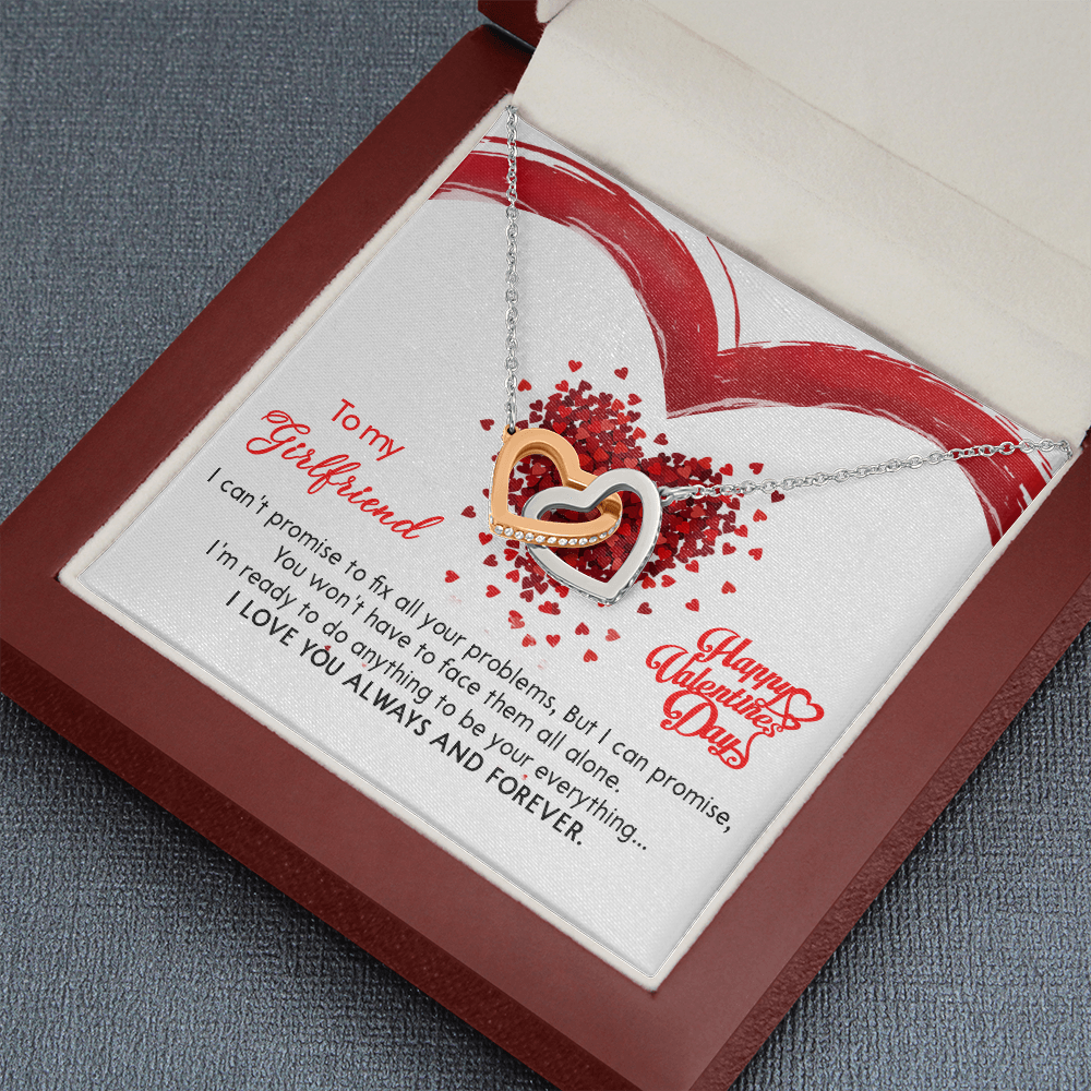 207D Valentine's Day Necklace Gift for Wife from Husband, I LOVE YOU Forever & Always