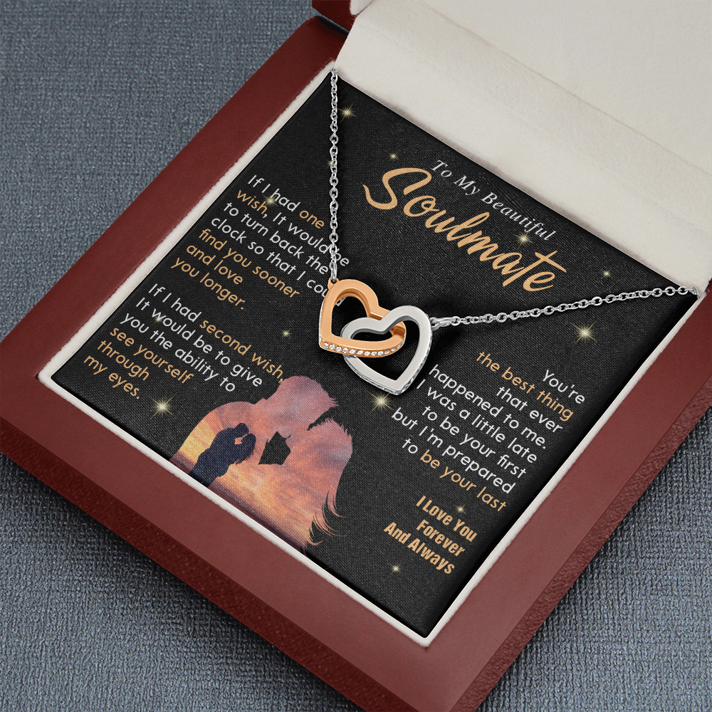 N352D To My Soulmate Necklace, Gift For Wife Girlfriend From Husband, Valentines Day