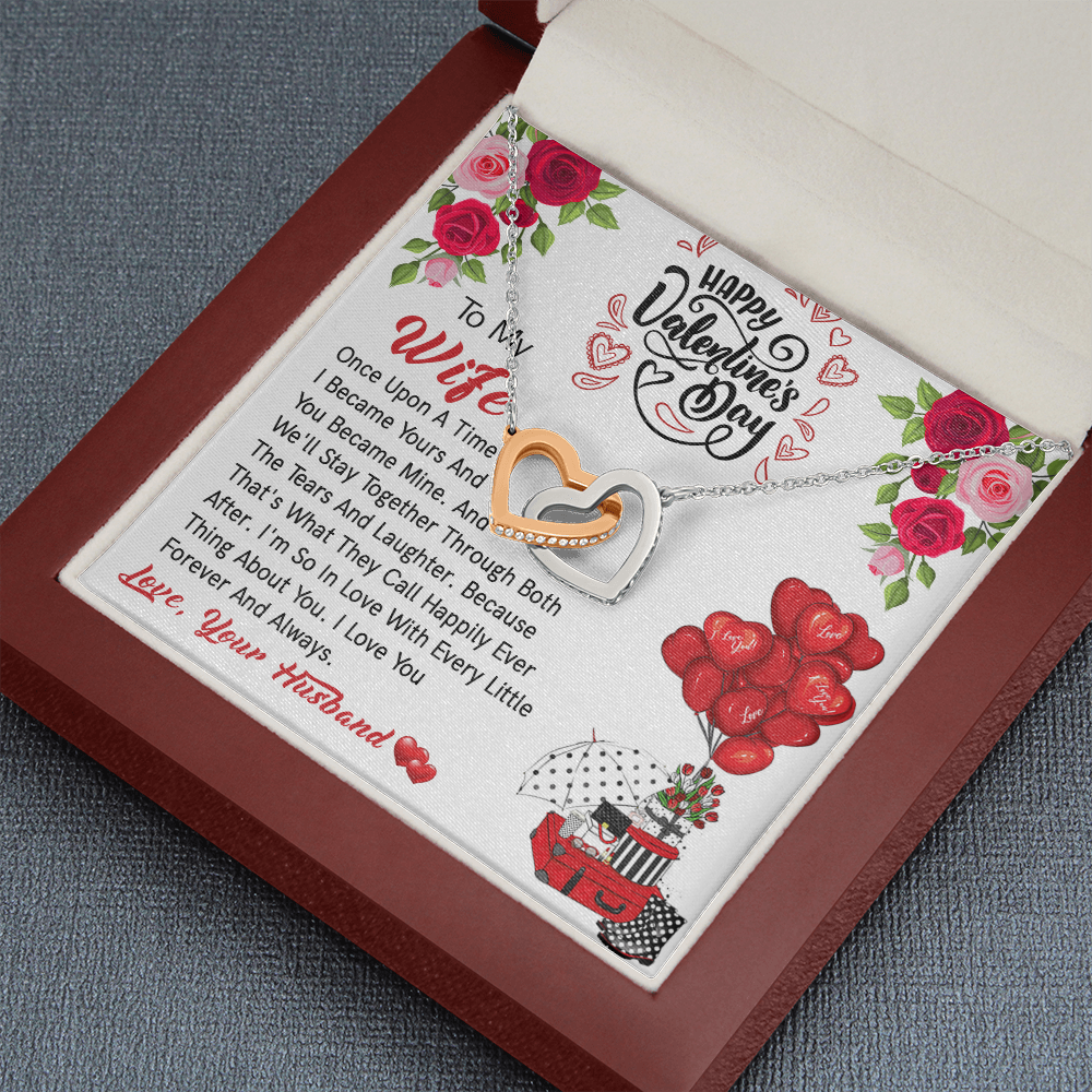 206D Valentine's Day Necklace Gift for Wife, I LOVE YOU Forever & Always Couple Gift
