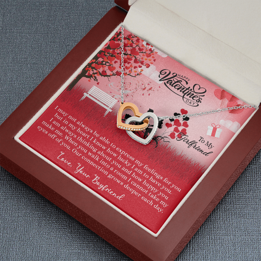 205D Necklace to my Wife, I LOVE YOU Couple Gift from Husband, Happy Valentine's Day