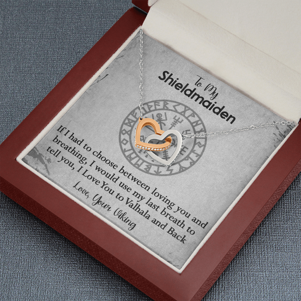 157D To My Shieldmaiden Necklace, Gift for Her, Necklace Viking, I Love You Always