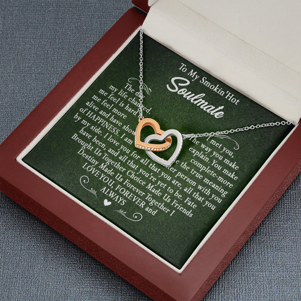 173D To My Smokin Hot Wife Necklace, Necklace Gift For Wife Soulmate Valentine Gift
