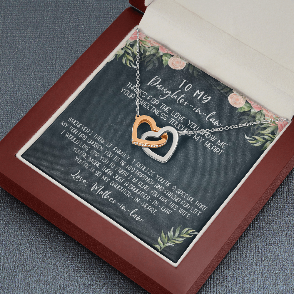 12D Necklace To My Daughter-In-Law, Gift For Daughter In Law from Mother In Law Mom