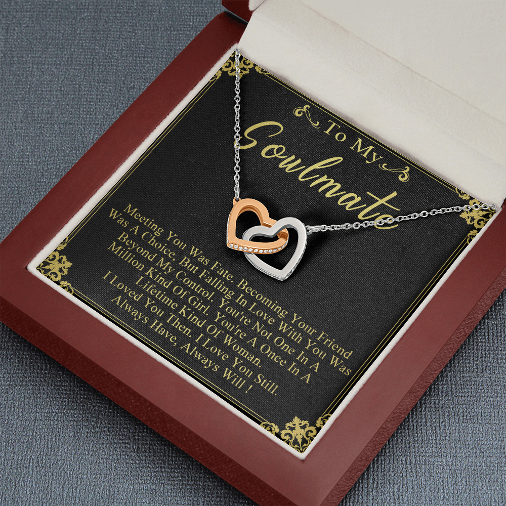 N358D To My Soulmate Necklace Engagement Anniversary Gift for Her Birthday