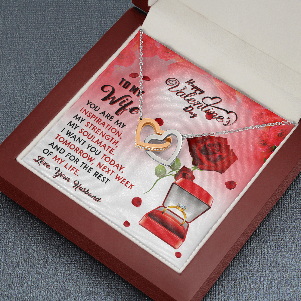 209D To my Wife Gift from Husband, I LOVE YOU Forever & Always, Valentine's Day Gift