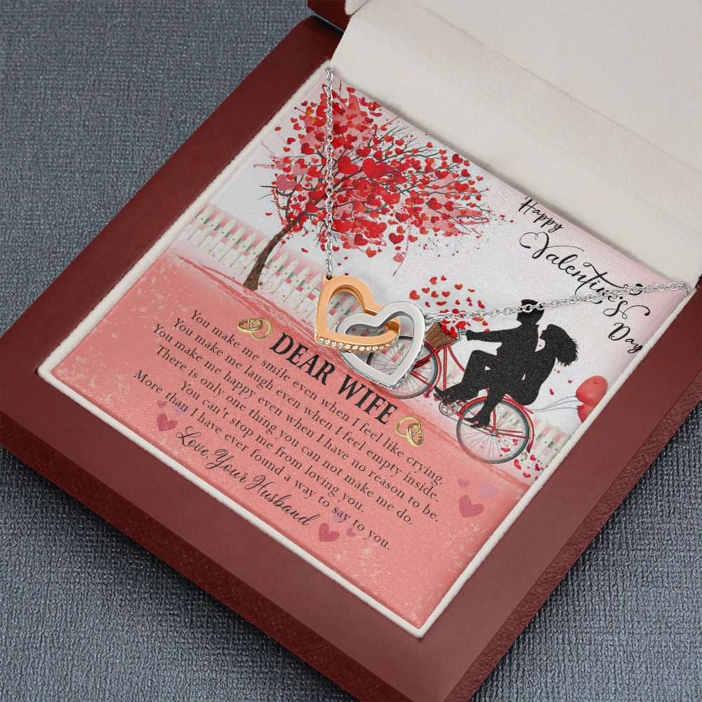 187D Necklace To Dear Wife, Necklace Gift from Husband, Valentine's Day Gift for Wife