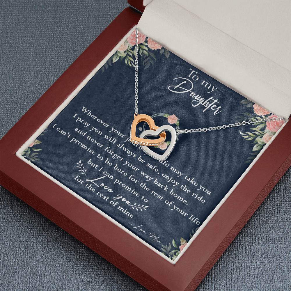 125D Necklace To My Daughter, Daughter Birthday Gift, I Love You Always Necklace
