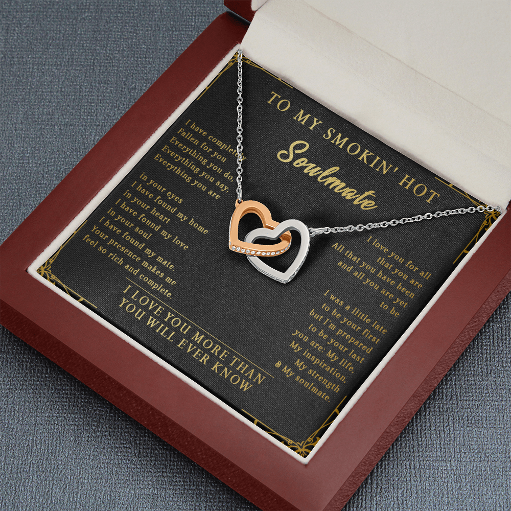 144D Necklace To My Smokin Hot Soulmate, Perfect Gift for Wife/Girlfriend, Birth Gift