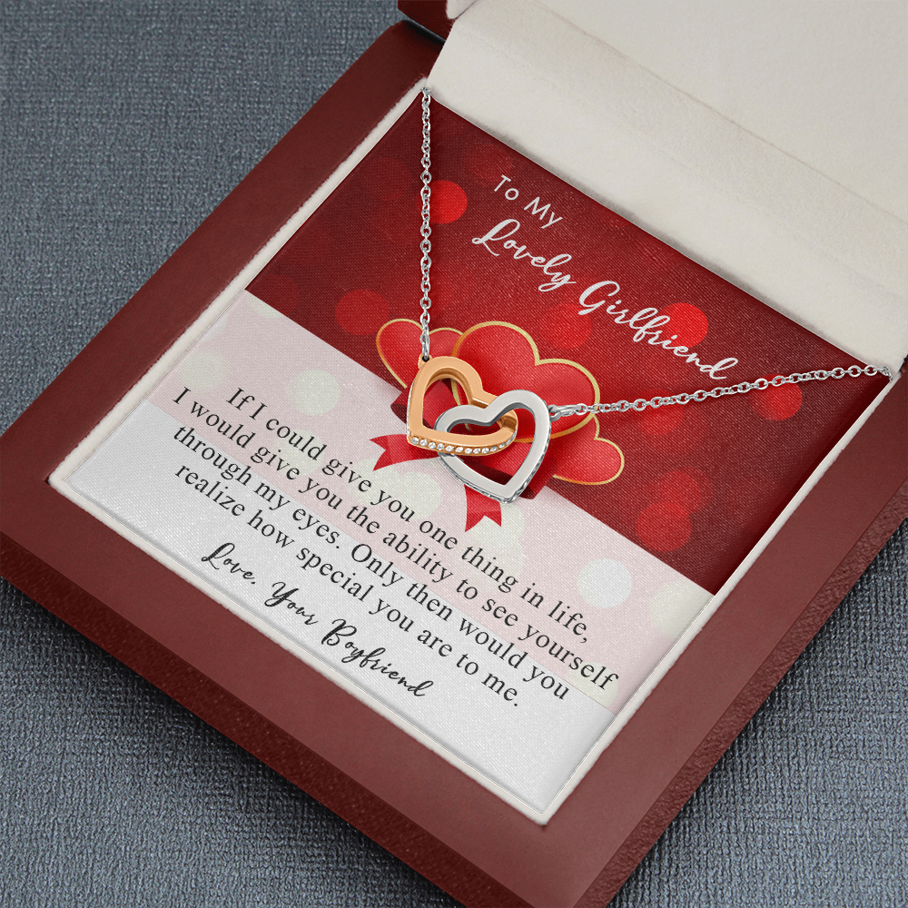 254D Necklace To My Lovely Girlfriend, Gift for Her From Boyfriend, Couple Love Gift