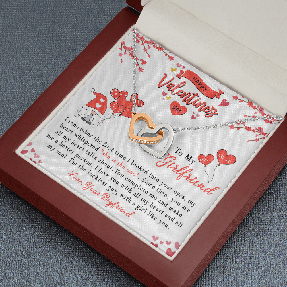 181D Girlfriend Necklace, Valentine Gift for your Girlfriend, Happy Valentine's Day