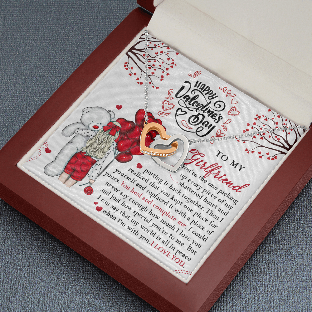 218D Valentine Gift To my Girlfriend Knot Necklace from Boyfriend, Cute Love Gift