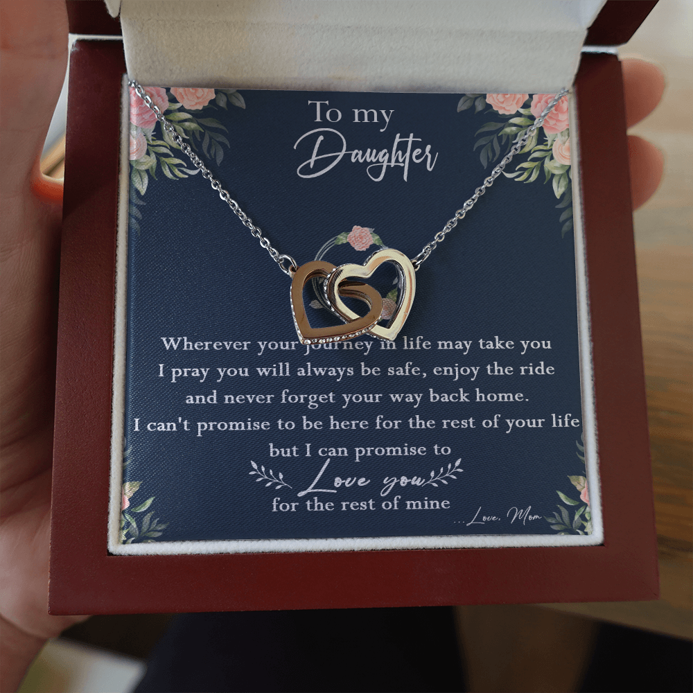 125D Necklace To My Daughter, Daughter Birthday Gift, I Love You Always Necklace