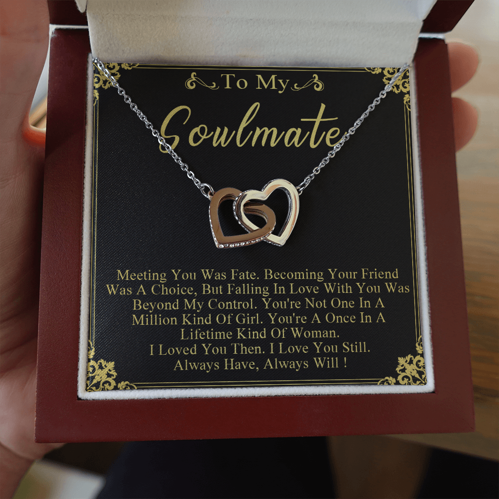 N358D To My Soulmate Necklace Engagement Anniversary Gift for Her Birthday