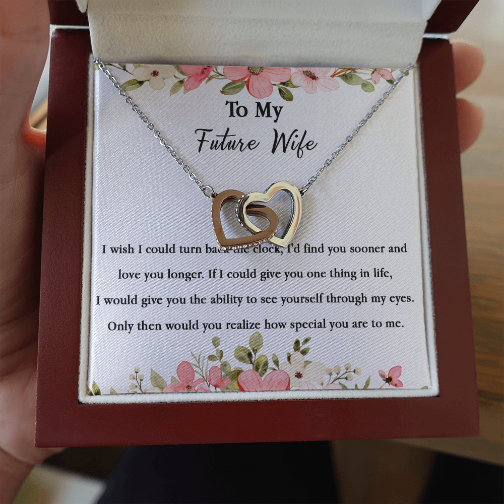 67D Necklace To My Future Wife/Girlfriend, Women Necklace for Her I LOVE YOU Forever