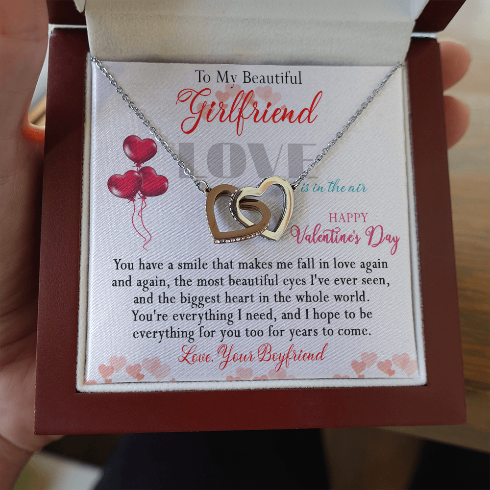 186D Necklace To Beautiful Girlfriend, Necklace Gift from Boyfriend, Valentine Gift