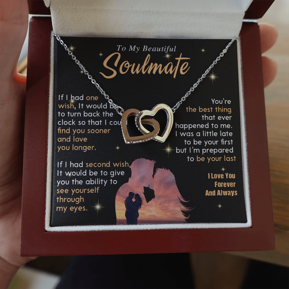 N352D To My Soulmate Necklace, Gift For Wife Girlfriend From Husband, Valentines Day