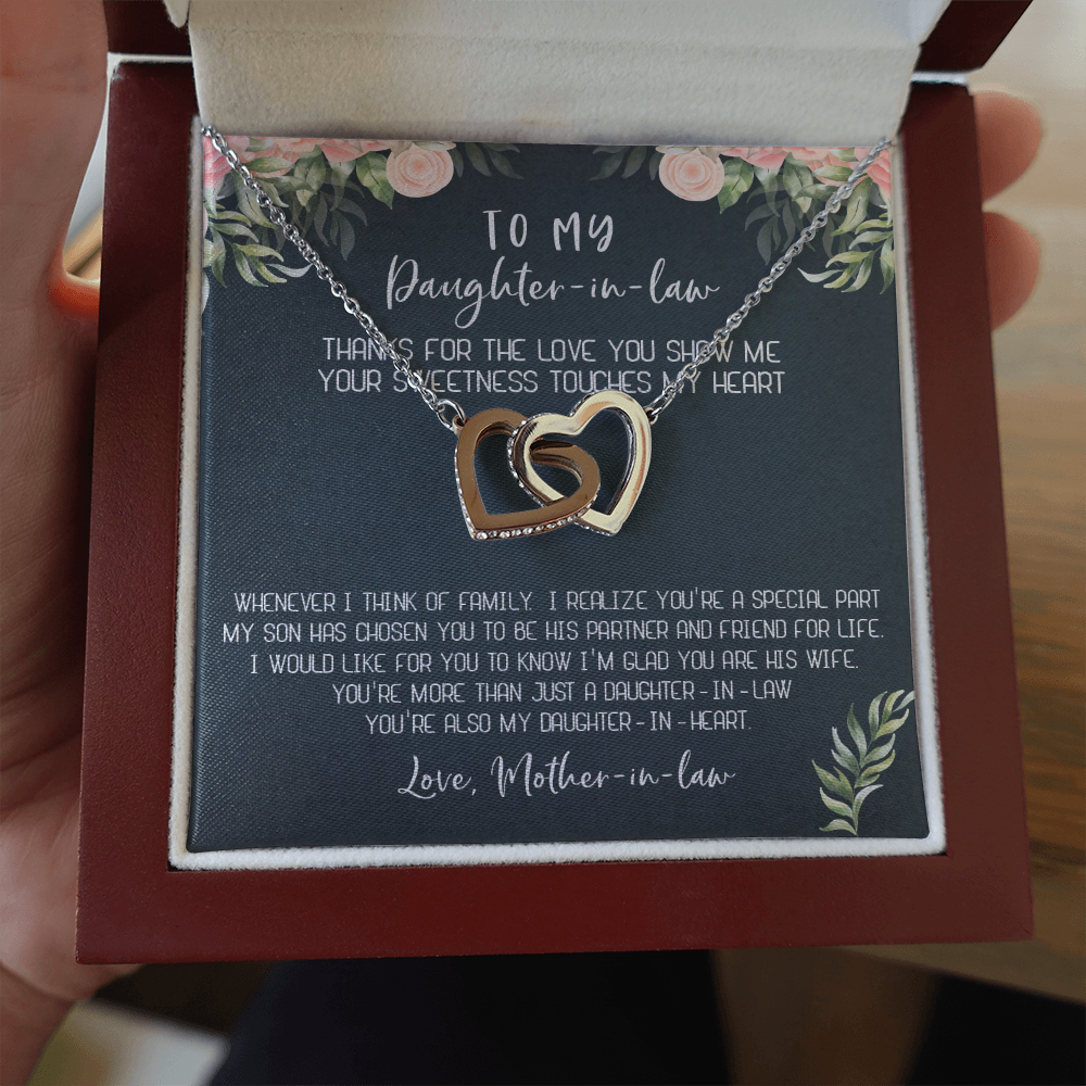 12D Necklace To My Daughter-In-Law, Gift For Daughter In Law from Mother In Law Mom