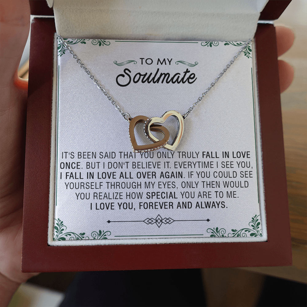 N353D To My Soulmate Necklace Engagement Anniversary Gift for Her Birthday