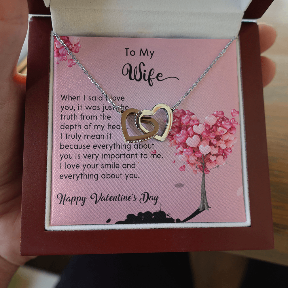 208D Wife Necklace Gift from Husband, LOVE YOU Forever & Always, Valentine's Day Gift