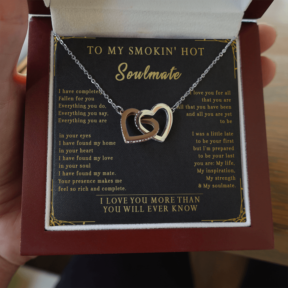144D Necklace To My Smokin Hot Soulmate, Perfect Gift for Wife/Girlfriend, Birth Gift