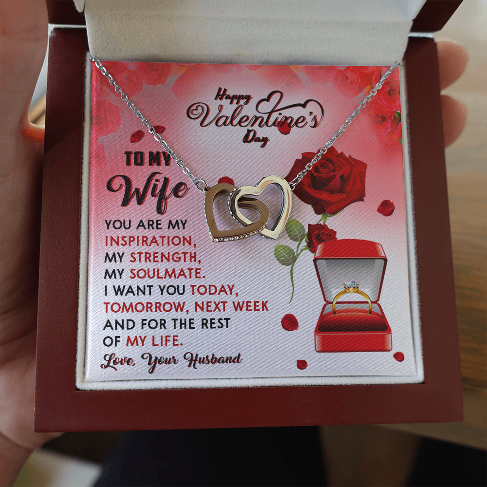 209D To my Wife Gift from Husband, I LOVE YOU Forever & Always, Valentine's Day Gift
