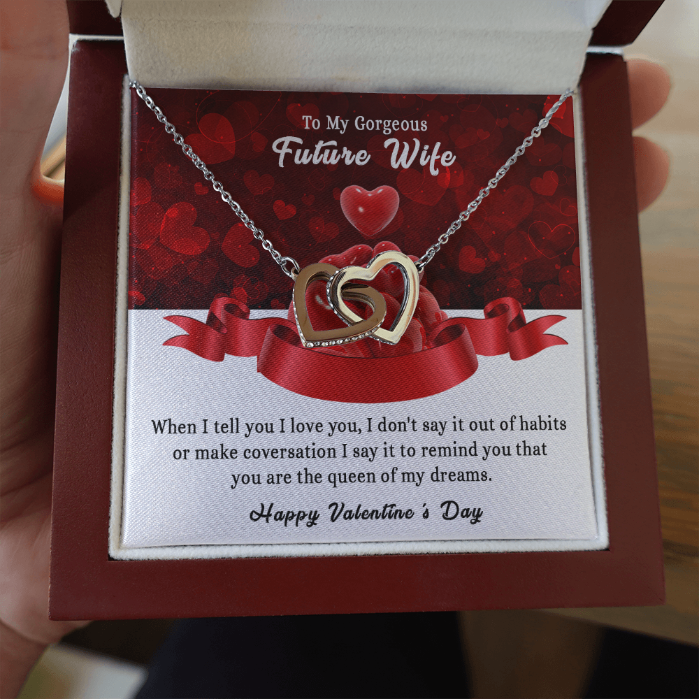 197D To my Gorgeous Future Wife Necklace, Happy Valentine's Day Gift, Women Necklace