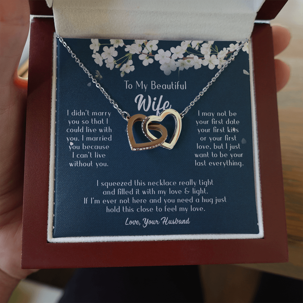 163D Necklace Gift To Beautiful Wife, Valentine Gift for Her, I Married Perfect Wife