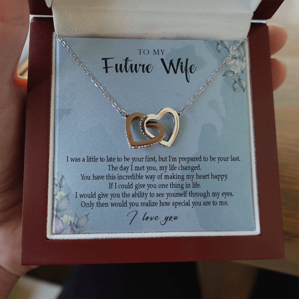 162D Necklace Gift To My Future Wife, Valentine Gift for Her, I Love You Necklace