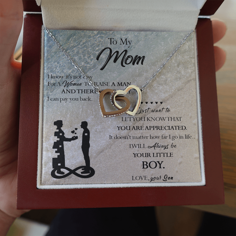 129D Necklace To My Mom, Gift for Mom from Son, Birthday Gift, Mother Necklace Gift