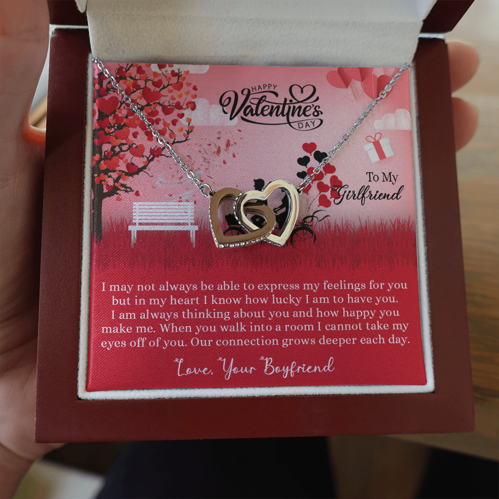 205D Necklace to my Wife, I LOVE YOU Couple Gift from Husband, Happy Valentine's Day