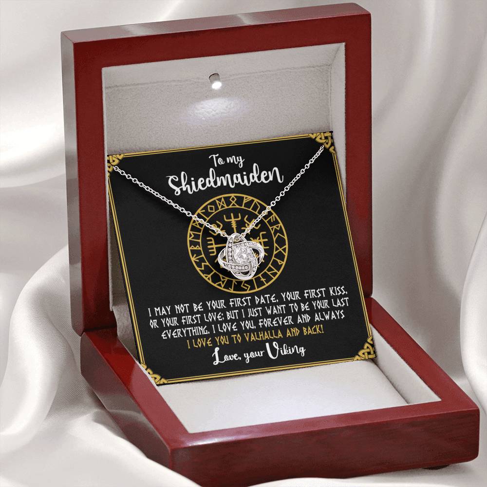 Shield Maiden Necklace For Woman Viking Norse Jewelry Gifts For Wife Girlfriend 405