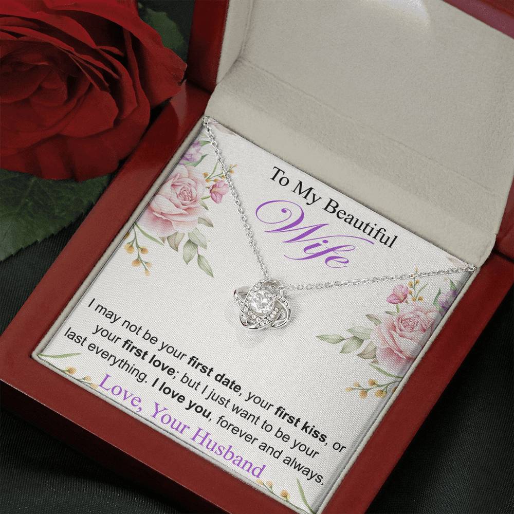 To My Wife Necklace, Anniversary, Gift from Husband, Birthday Gift for Her