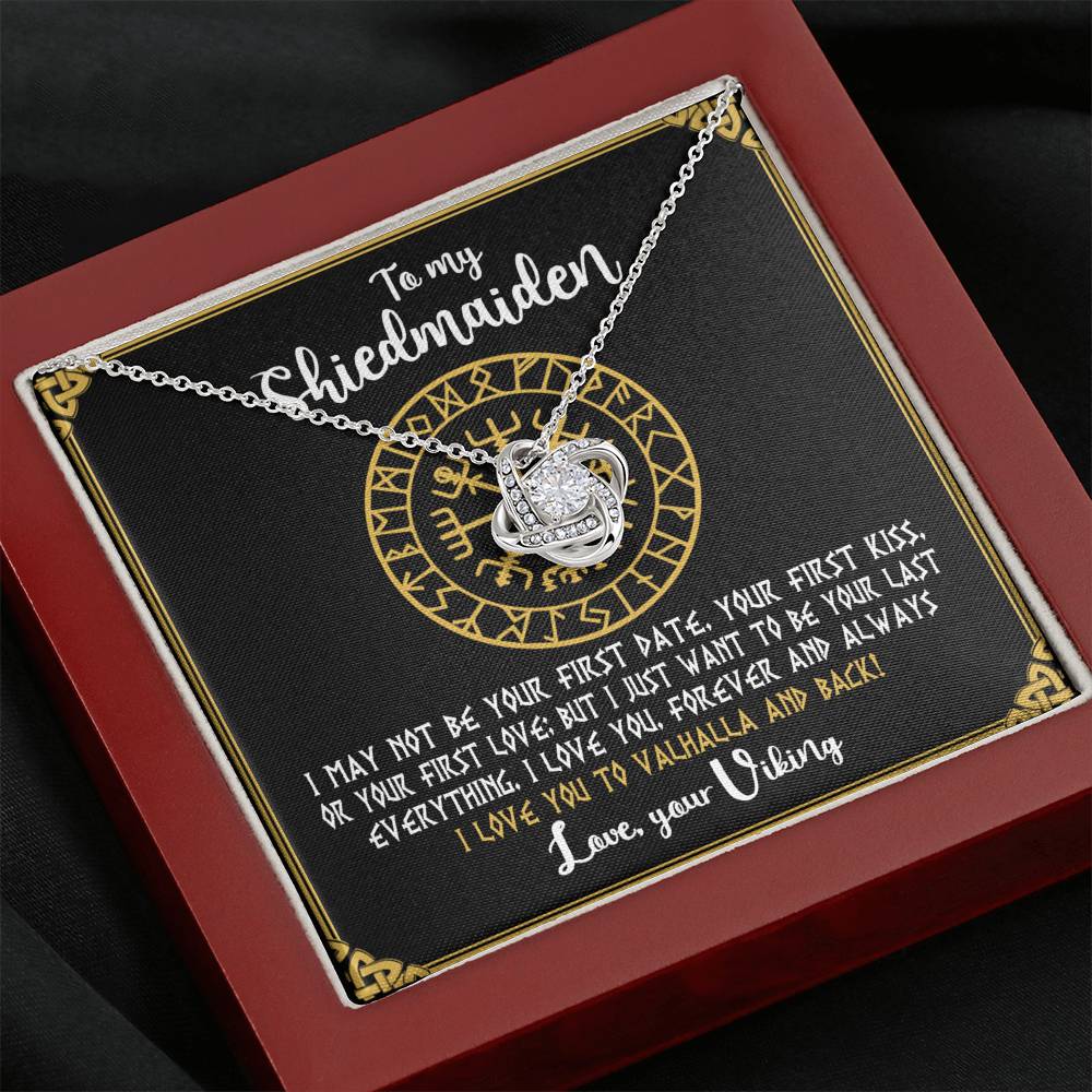 Shield Maiden Necklace For Woman Viking Norse Jewelry Gifts For Wife Girlfriend 405