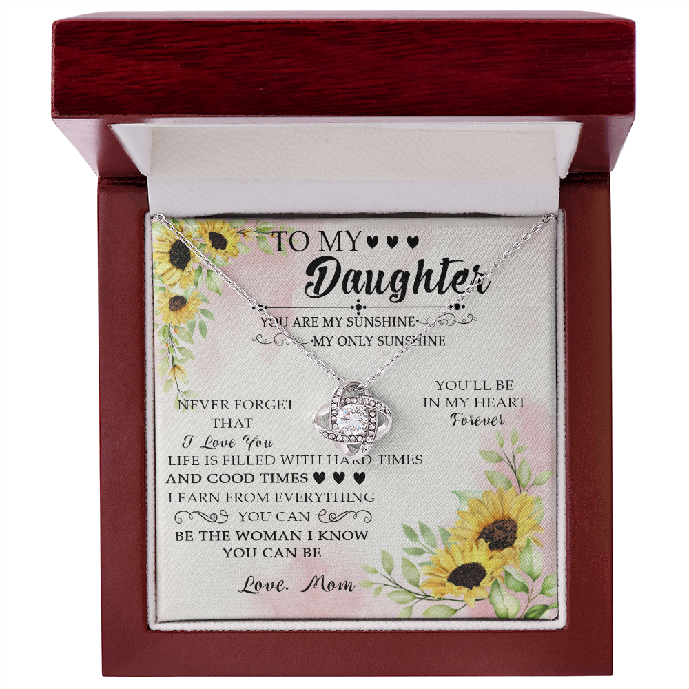 49A To My Daughter Necklace Gift From Mom, You Are My Sunshine, My Only Sunshine