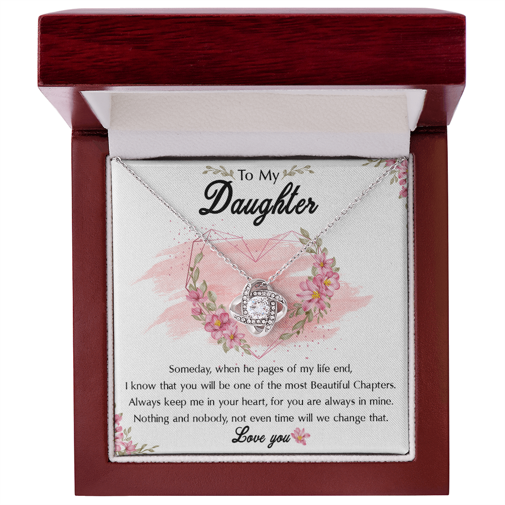 54A To My Daughter Necklace, Birthday Gift For Daughter, Graduation Jewelry