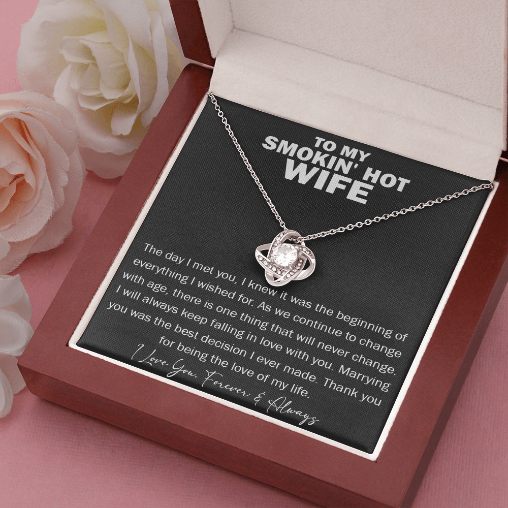 To My Smokin's Hot Wife Necklace, Bonus 446 Necklace Gift For Her, Birthday Gift