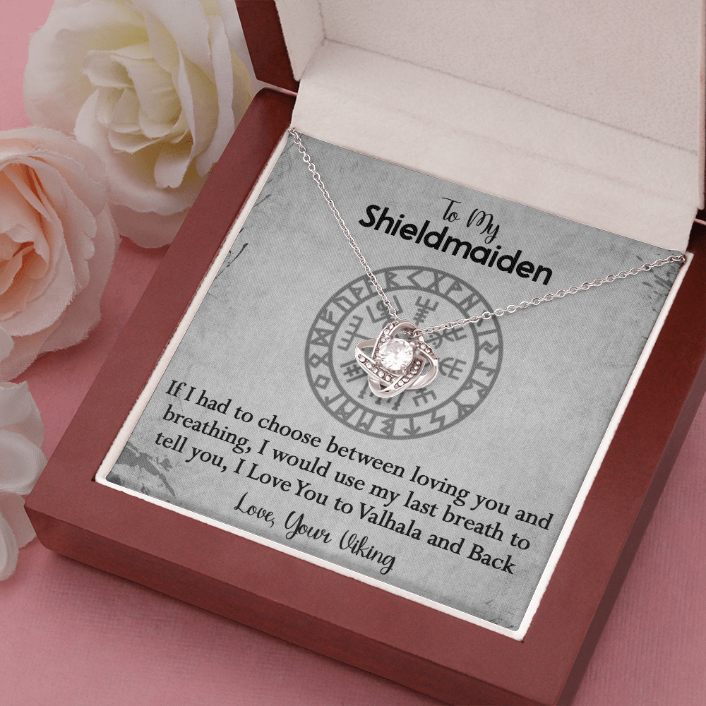 157A To My Shieldmaiden Necklace, Gift for Her, Necklace Viking, I Love You Always
