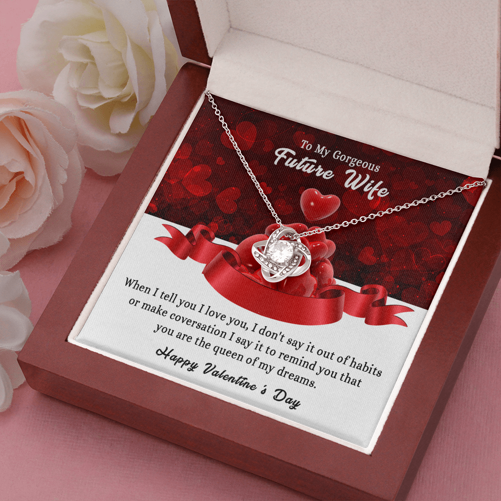 197A - To my Gorgeous Future Wife Necklace, Happy Valentine's Day Gift, Women Necklace